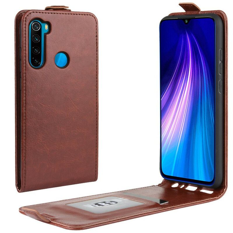 Læder Cover Xiaomi Redmi Note 8T Flip Cover Foldbar Lædereffekt