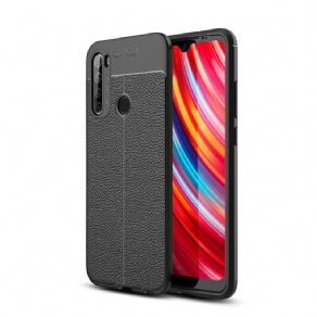 Mobilcover Xiaomi Redmi Note 8T Dobbelt Linje Litchi Læder Effekt