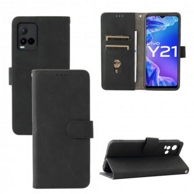 Flip Cover Vivo Y33s / Y21 / Y21s Skin-touch