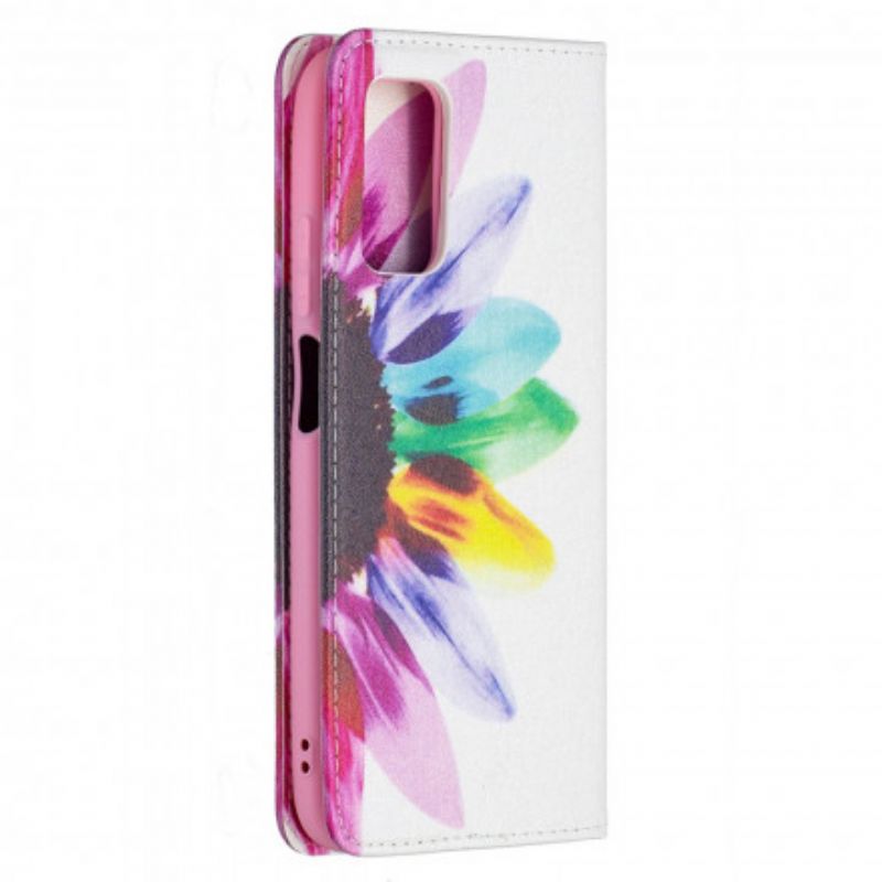 Cover Poco M3 Flip Cover Akvarelblomst