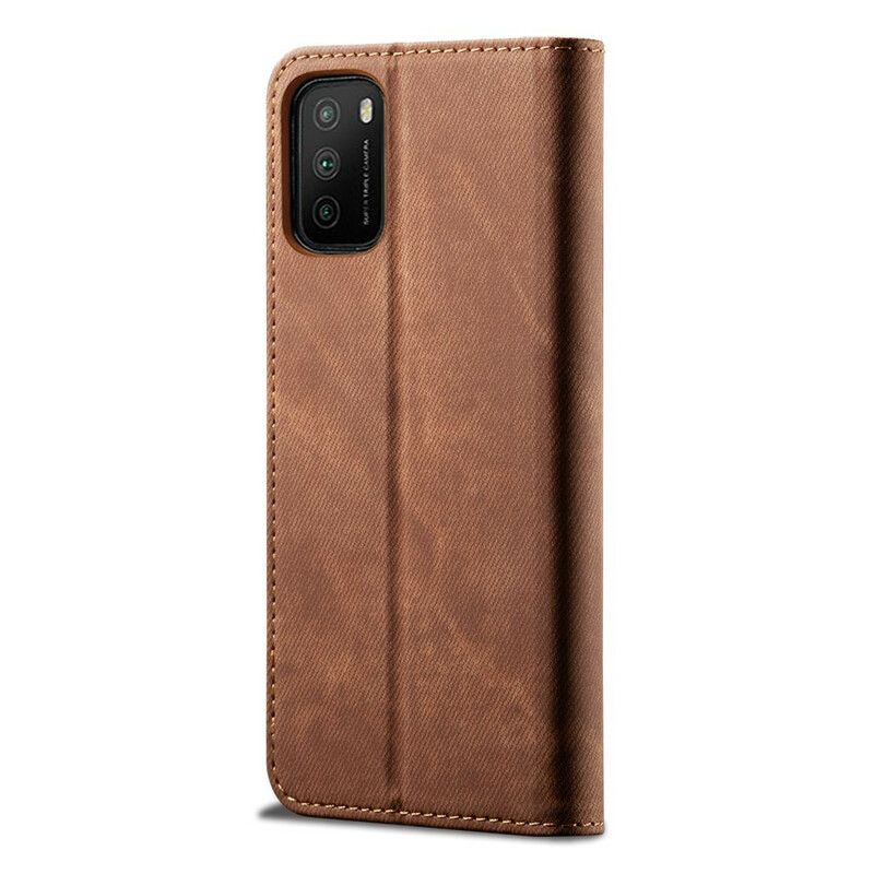 Cover Poco M3 Flip Cover Denimstof