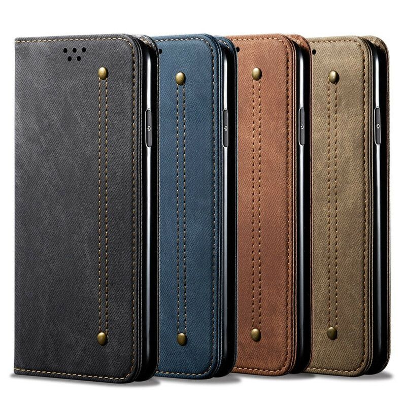 Cover Poco M3 Flip Cover Denimstof