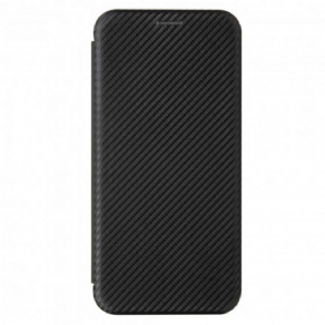 Cover Poco M3 Flip Cover Kulfiber Med Støttering