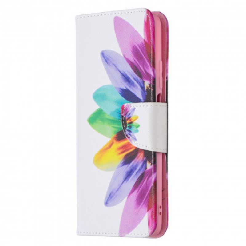 Flip Cover Poco M3 Akvarelblomst