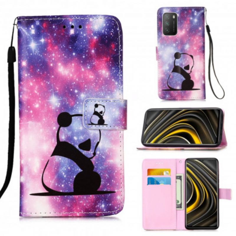 Flip Cover Poco M3 Med Snor Thong Panda Musings