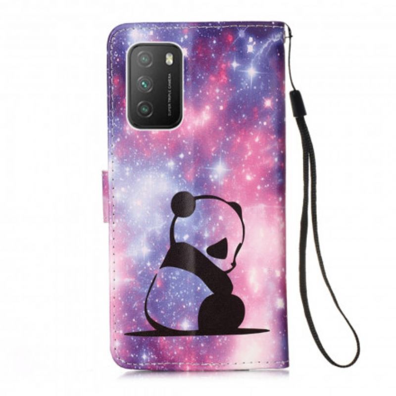 Flip Cover Poco M3 Med Snor Thong Panda Musings