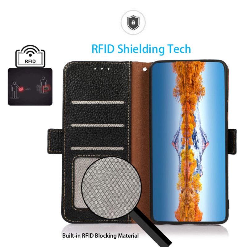 Flip Cover Realme GT2 Pro Litchi Læder Khazneh Rfid