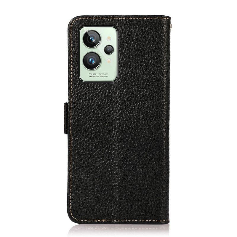 Flip Cover Realme GT2 Pro Litchi Læder Khazneh Rfid