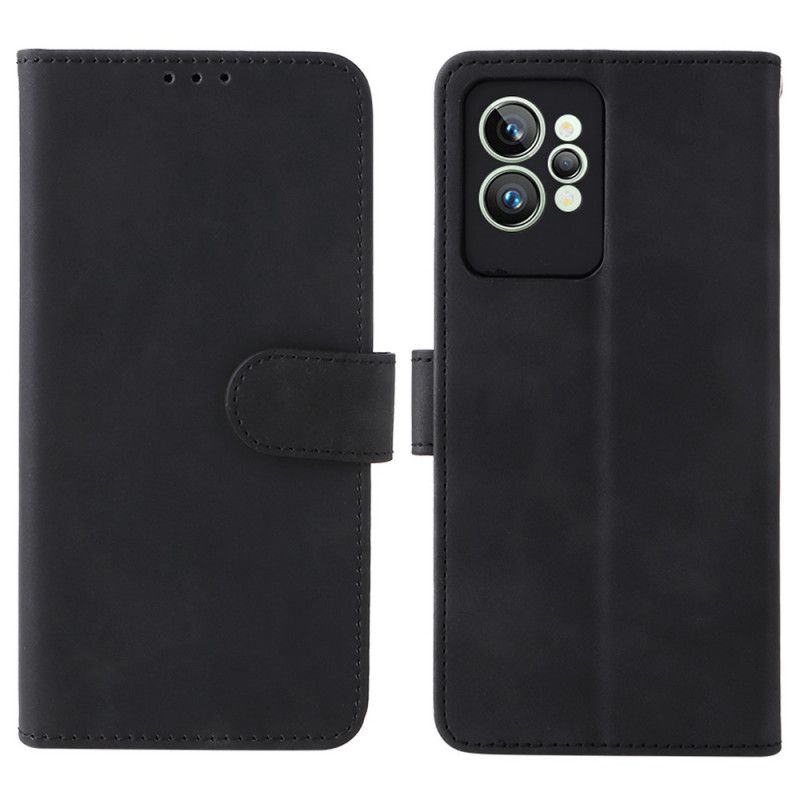 Flip Cover Realme GT2 Pro Med Snor Skin-touch-strop