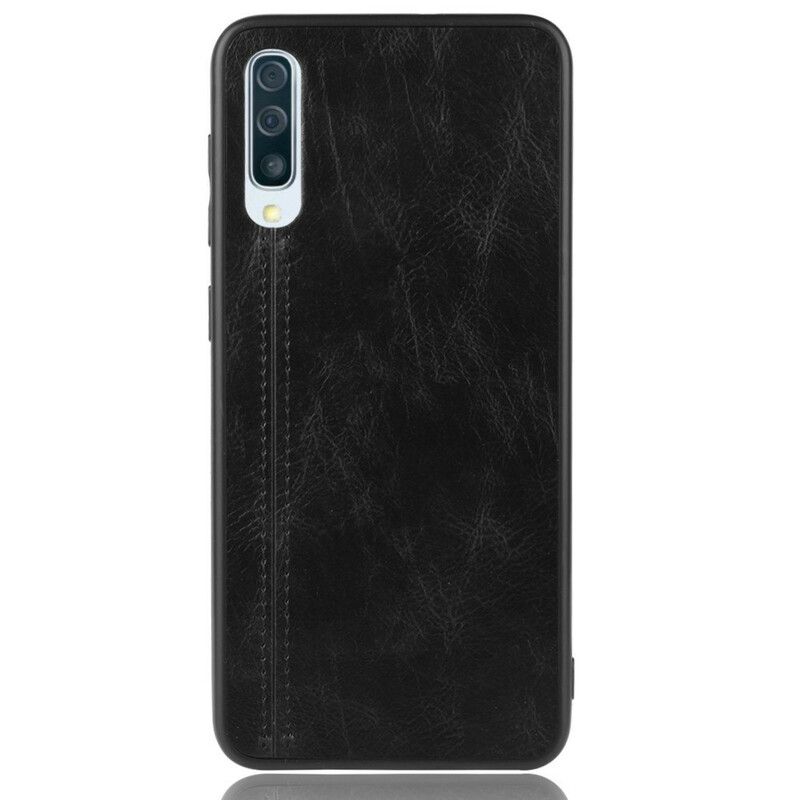 Cover Samsung Galaxy A50 Søm Lædereffekt