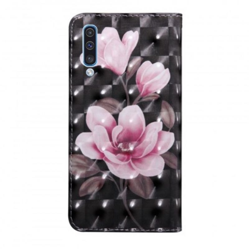 Flip Cover Samsung Galaxy A50 Blomsterblomster