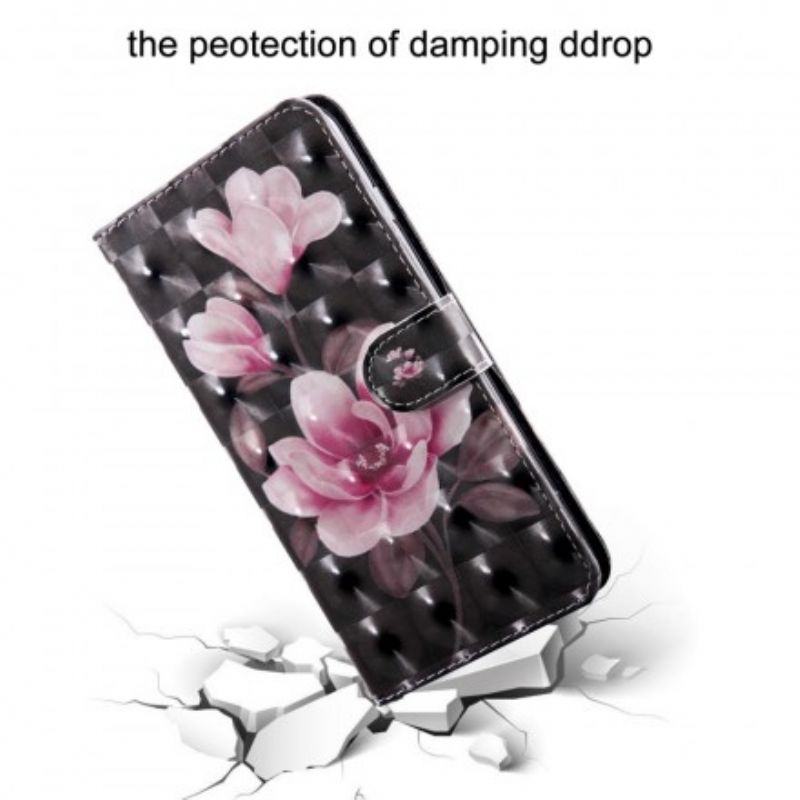 Flip Cover Samsung Galaxy A50 Blomsterblomster