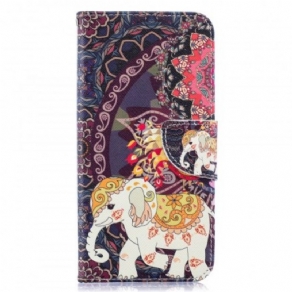 Flip Cover Samsung Galaxy A50 Etnisk Elefantmandala