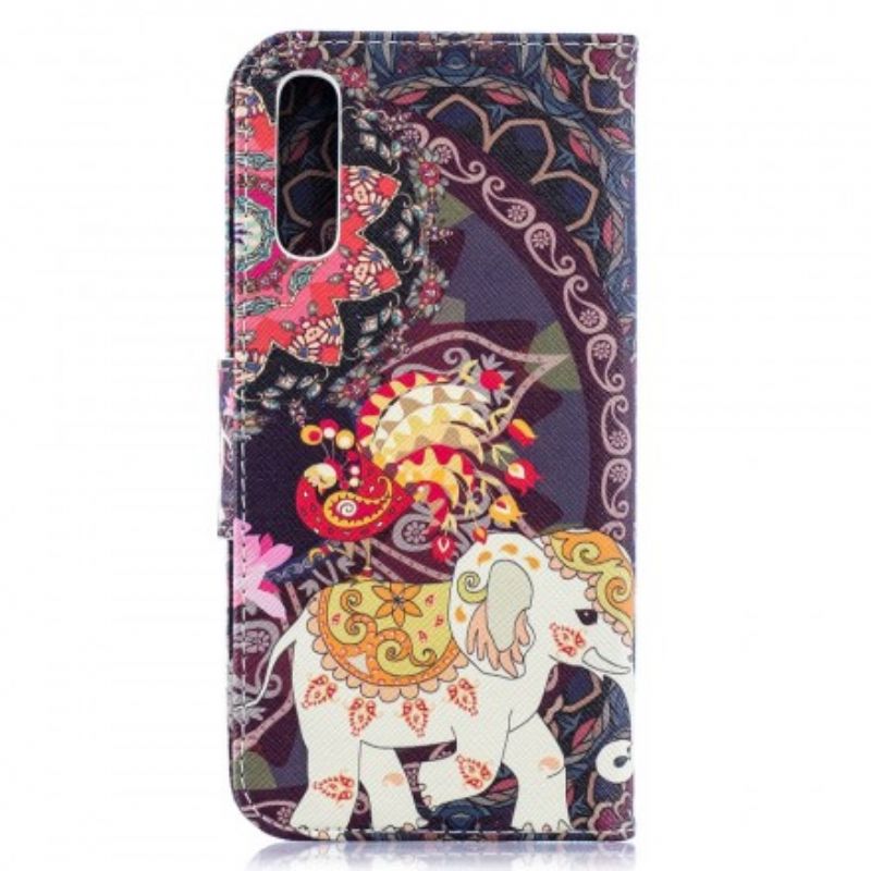 Flip Cover Samsung Galaxy A50 Etnisk Elefantmandala