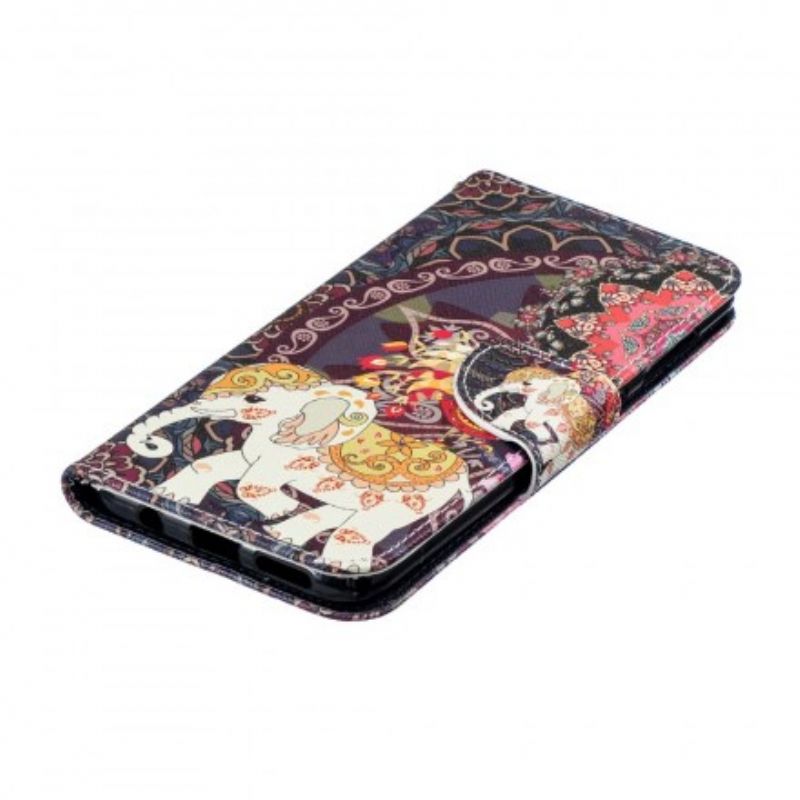 Flip Cover Samsung Galaxy A50 Etnisk Elefantmandala