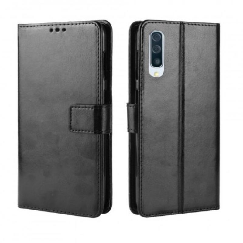 Flip Cover Samsung Galaxy A50 Faux Læder Firkant