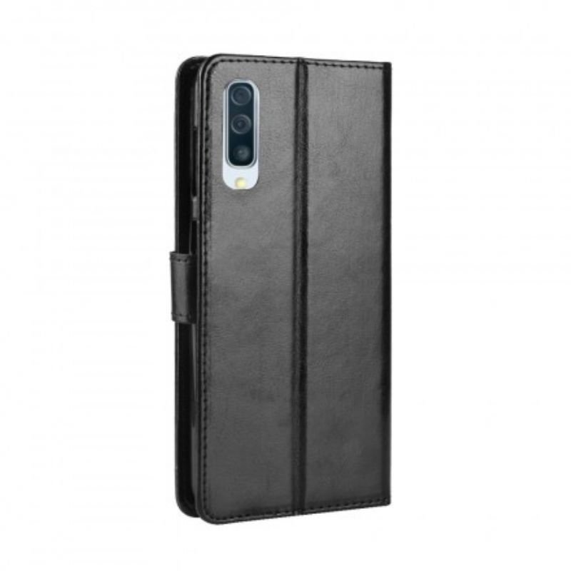 Flip Cover Samsung Galaxy A50 Faux Læder Firkant