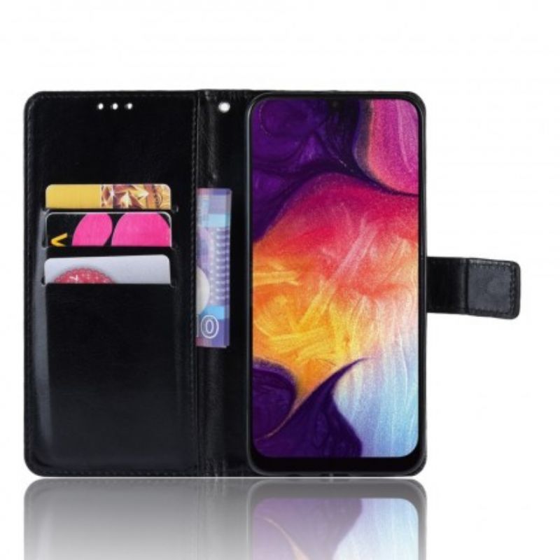 Flip Cover Samsung Galaxy A50 Faux Læder Firkant