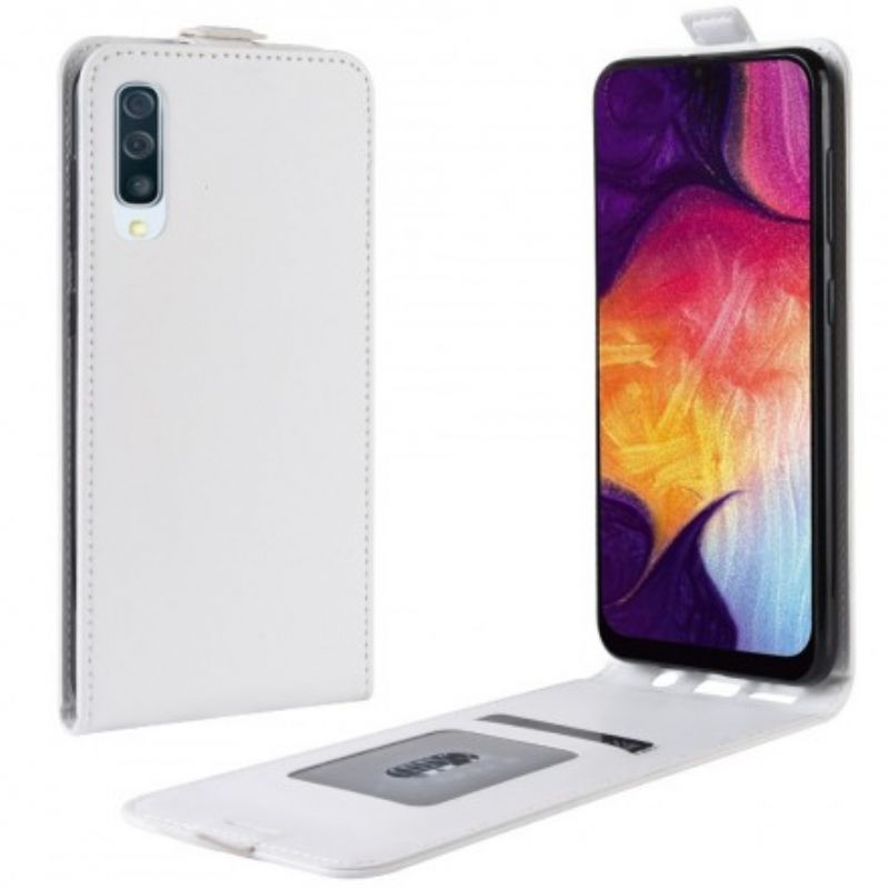 Flip Cover Samsung Galaxy A50 Læder Cover Foldbar Lædereffekt