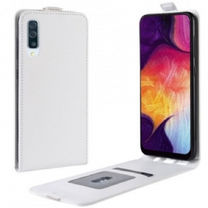 Flip Cover Samsung Galaxy A50 Læder Cover Foldbar Lædereffekt