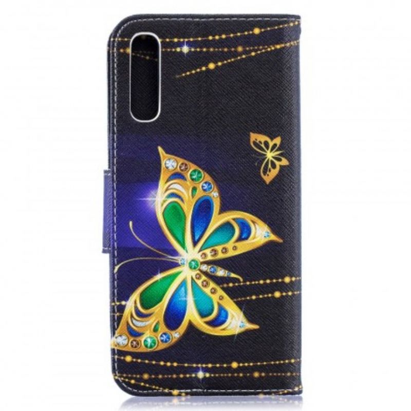 Flip Cover Samsung Galaxy A50 Magisk Sommerfugl