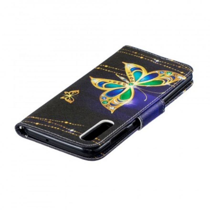 Flip Cover Samsung Galaxy A50 Magisk Sommerfugl