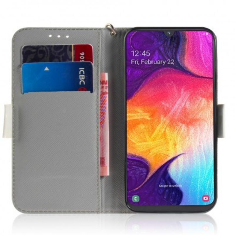 Flip Cover Samsung Galaxy A50 Med Snor Elsk Min Hund Med Rem