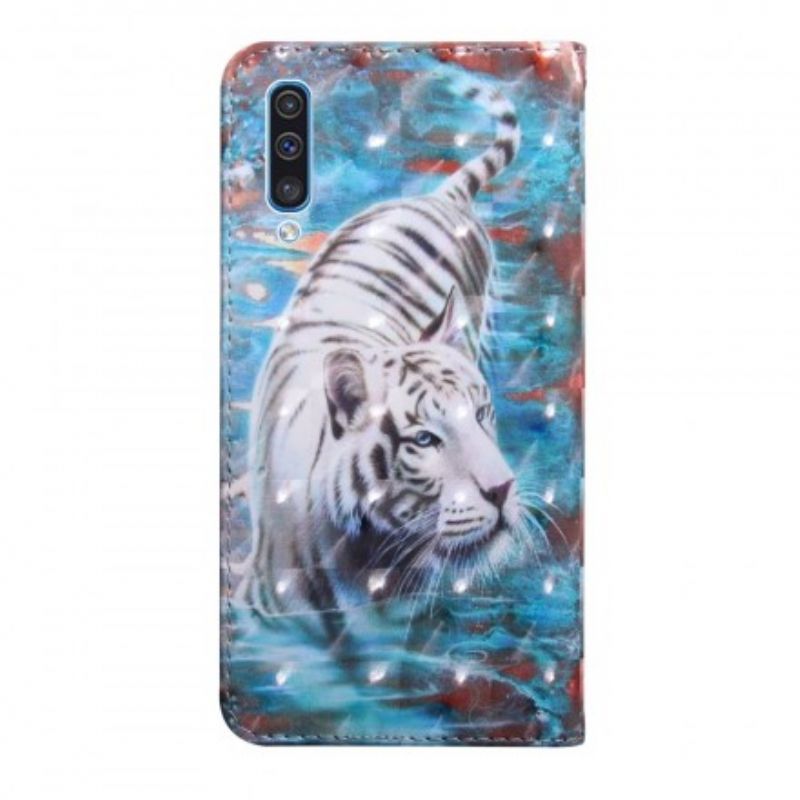 Flip Cover Samsung Galaxy A50 Tiger I Vand