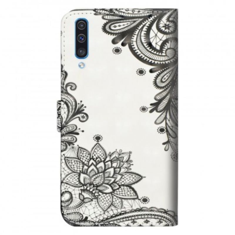 Læder Cover Samsung Galaxy A50 Chic Blonde