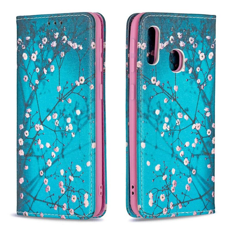 Cover Samsung Galaxy A20e Flip Cover Blomstrende Grene