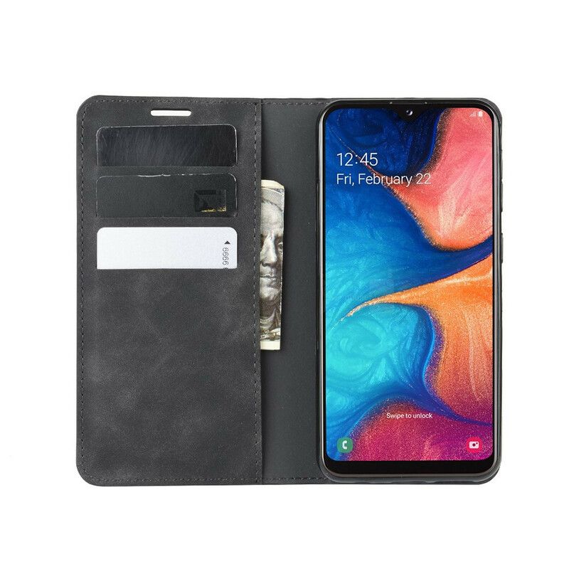 Cover Samsung Galaxy A20e Flip Cover Chic Lædereffekt