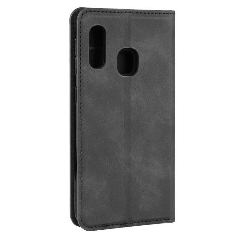 Cover Samsung Galaxy A20e Flip Cover Chic Lædereffekt