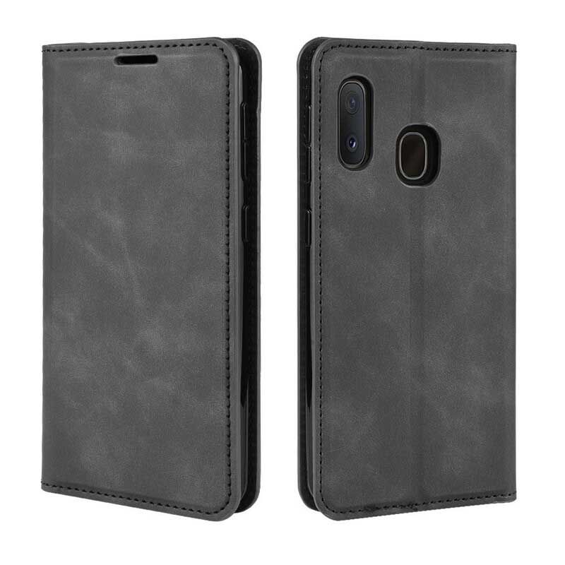 Cover Samsung Galaxy A20e Flip Cover Chic Lædereffekt