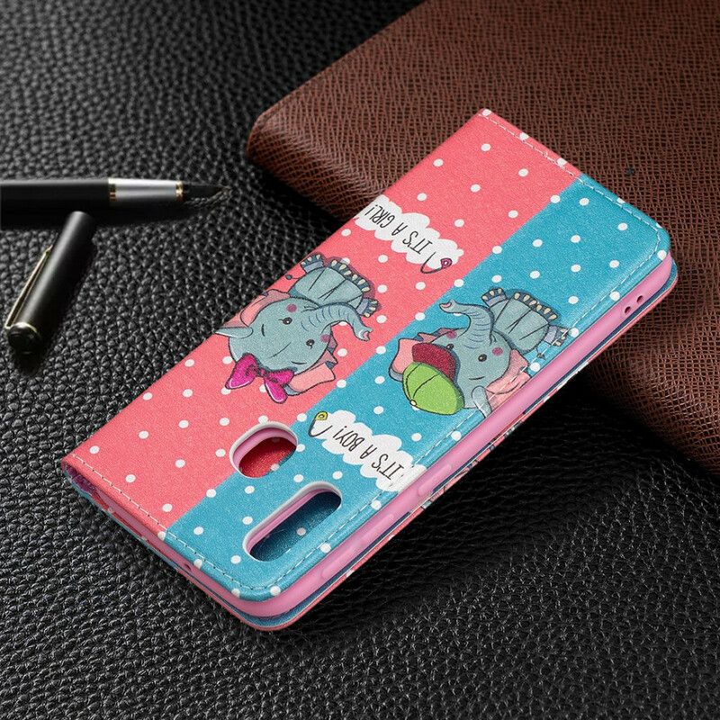 Cover Samsung Galaxy A20e Flip Cover Elefanter