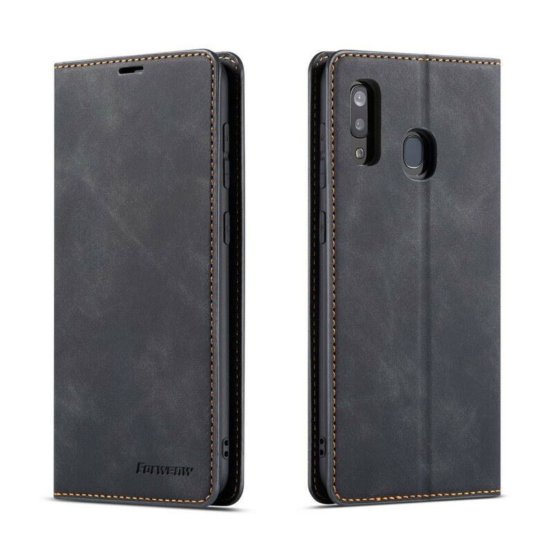 Cover Samsung Galaxy A20e Flip Cover Lædereffekt Forwenw