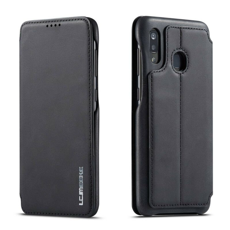 Cover Samsung Galaxy A20e Flip Cover Lc.imeeke Lædereffekt