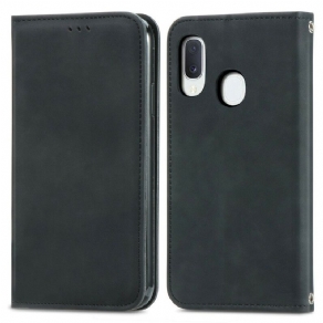 Cover Samsung Galaxy A20e Flip Cover Vintage Kunstlæder