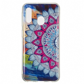 Cover Samsung Galaxy A20e Fluorescerende Farverig Mandala