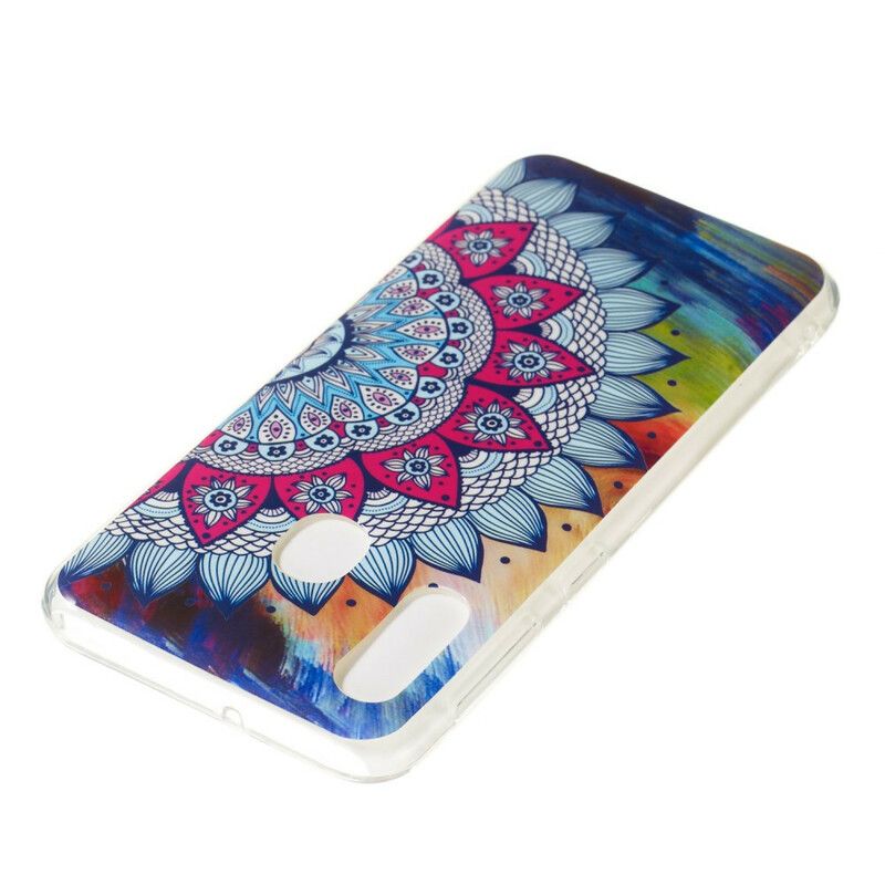 Cover Samsung Galaxy A20e Fluorescerende Farverig Mandala