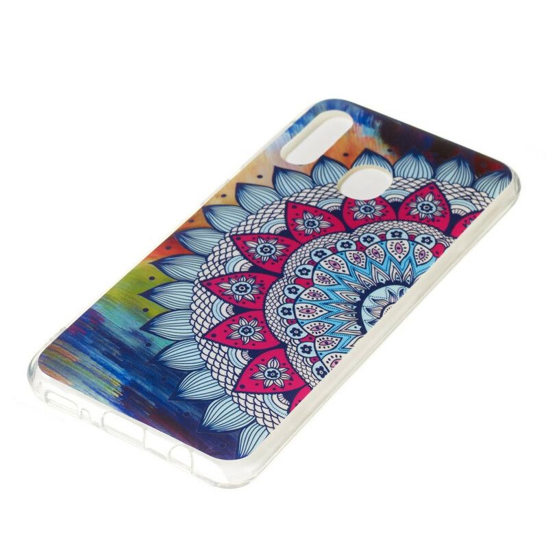 Cover Samsung Galaxy A20e Fluorescerende Farverig Mandala