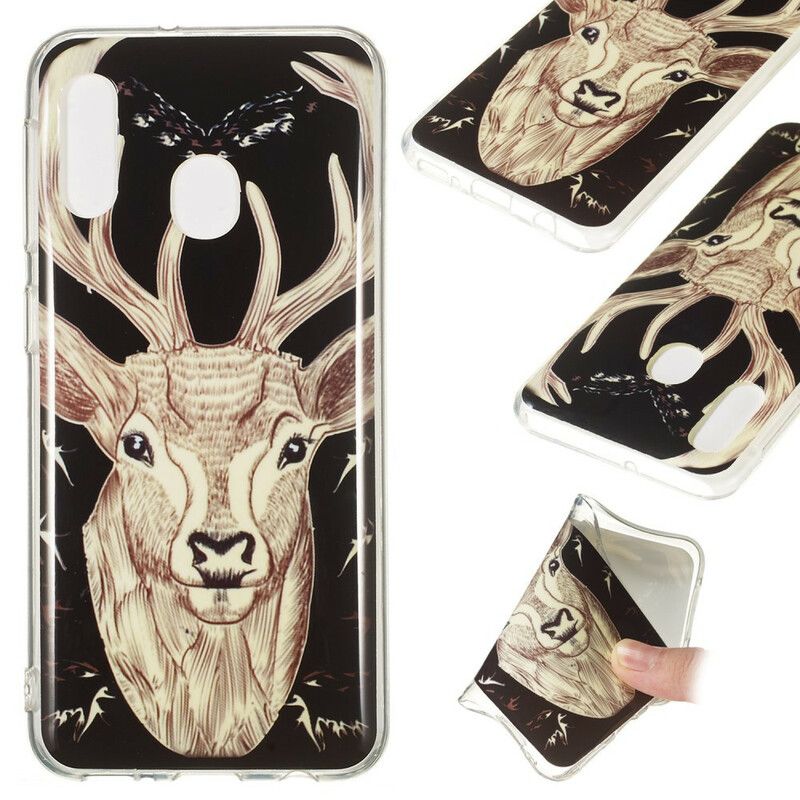 Cover Samsung Galaxy A20e Fluorescerende Majestic Stag