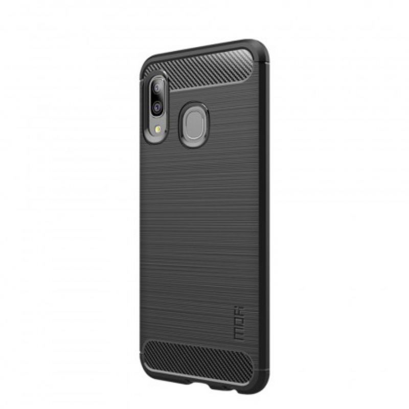 Cover Samsung Galaxy A20e Mofi Børstet Kulfiber