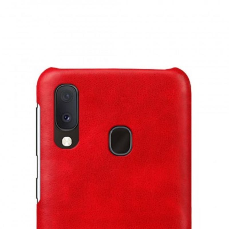 Cover Samsung Galaxy A20e Performance Litchi-lædereffekt