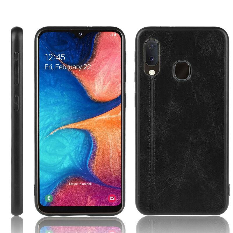 Cover Samsung Galaxy A20e Søm Lædereffekt