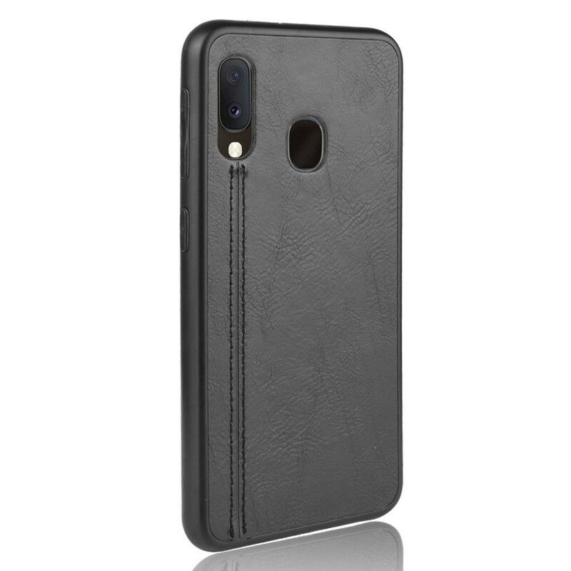 Cover Samsung Galaxy A20e Søm Lædereffekt