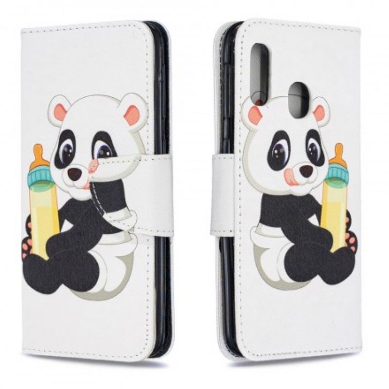 Flip Cover Samsung Galaxy A20e Baby Panda