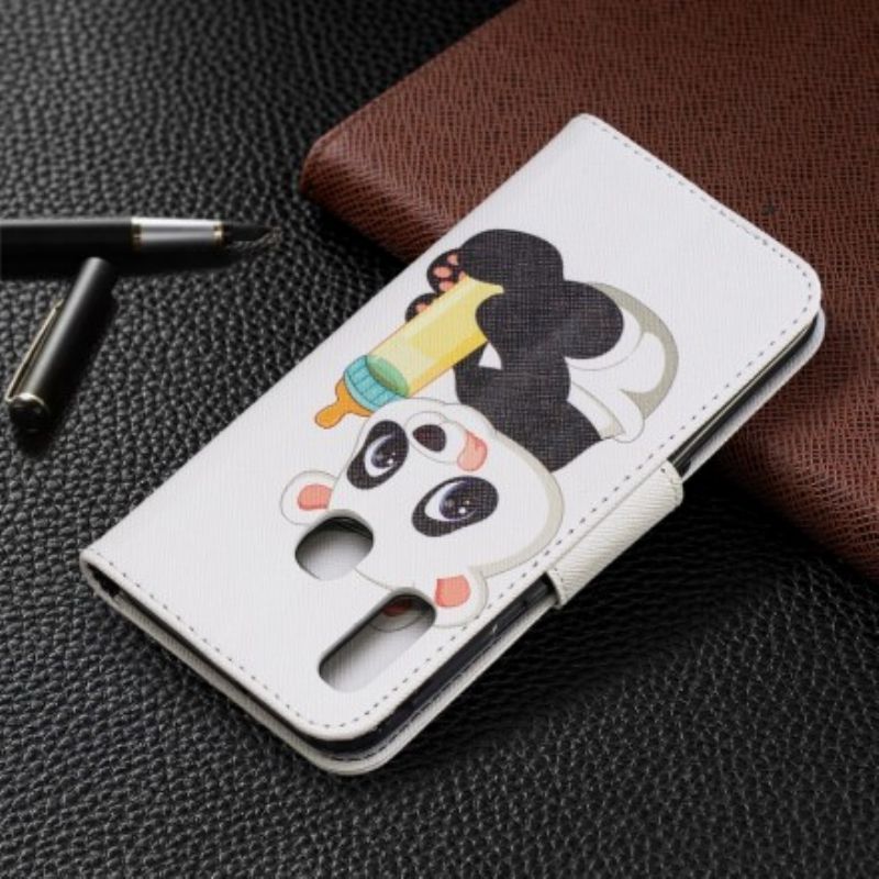 Flip Cover Samsung Galaxy A20e Baby Panda