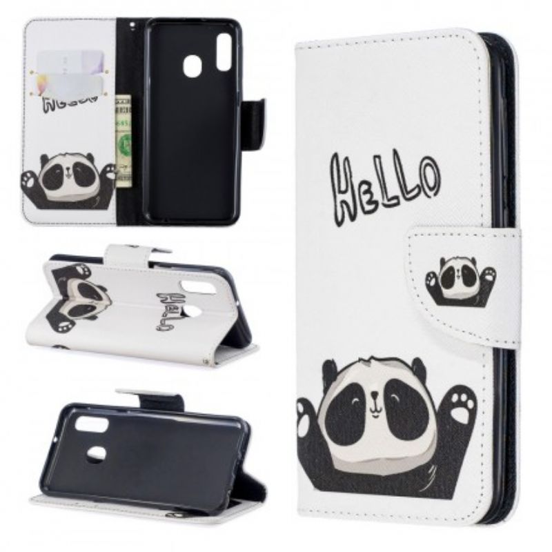 Flip Cover Samsung Galaxy A20e Hej Panda