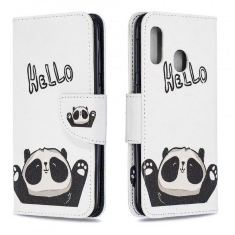 Flip Cover Samsung Galaxy A20e Hej Panda