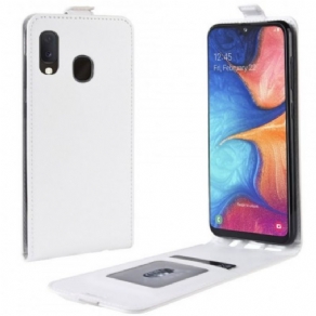 Flip Cover Samsung Galaxy A20e Læder Cover Foldbar Lædereffekt